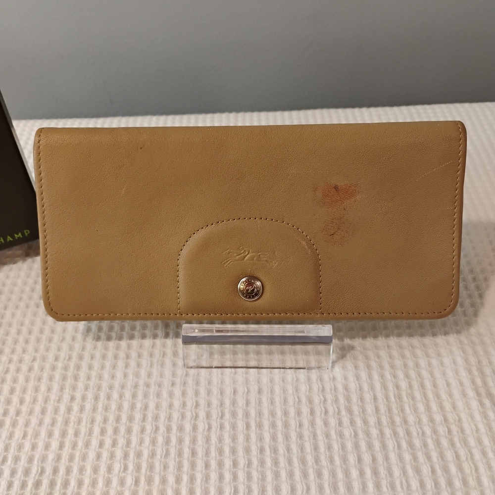 Longchamp Tan Leather Wallet